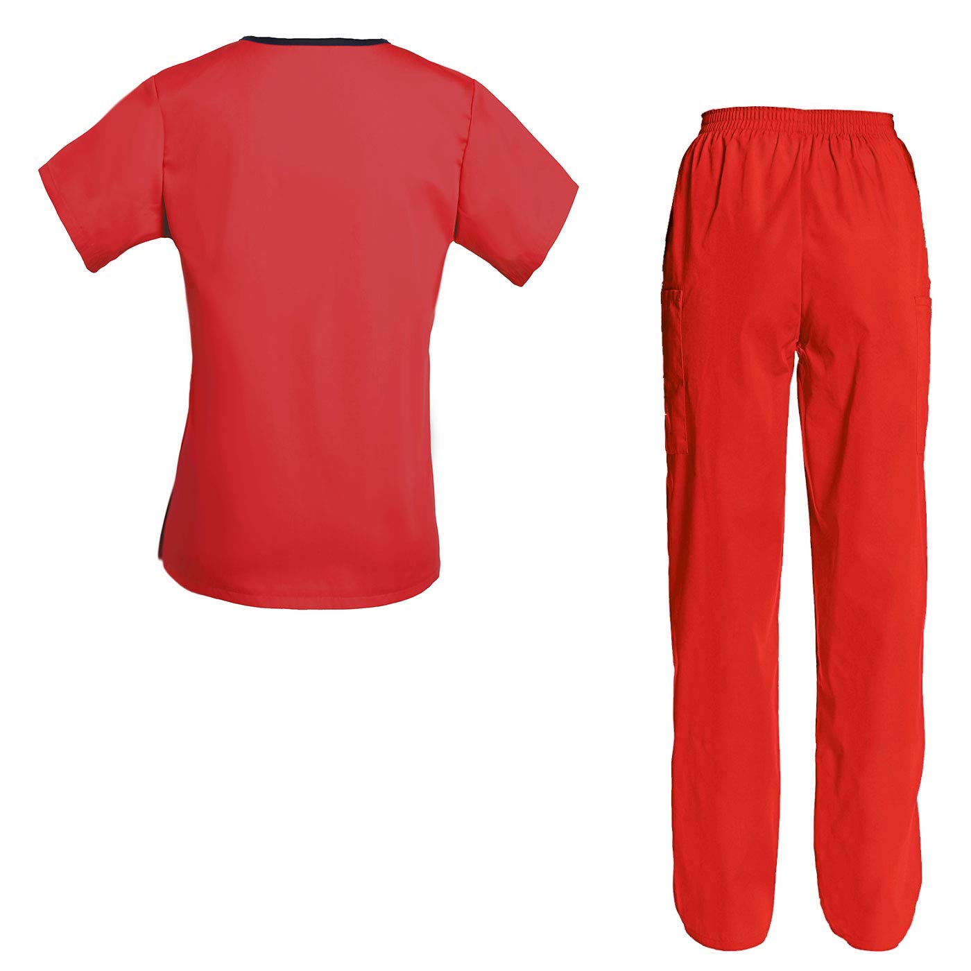 TAILOR'S Women's Embroidered Scrub Set Scrub Top and Pants Scrubs Set Personalized with your Text