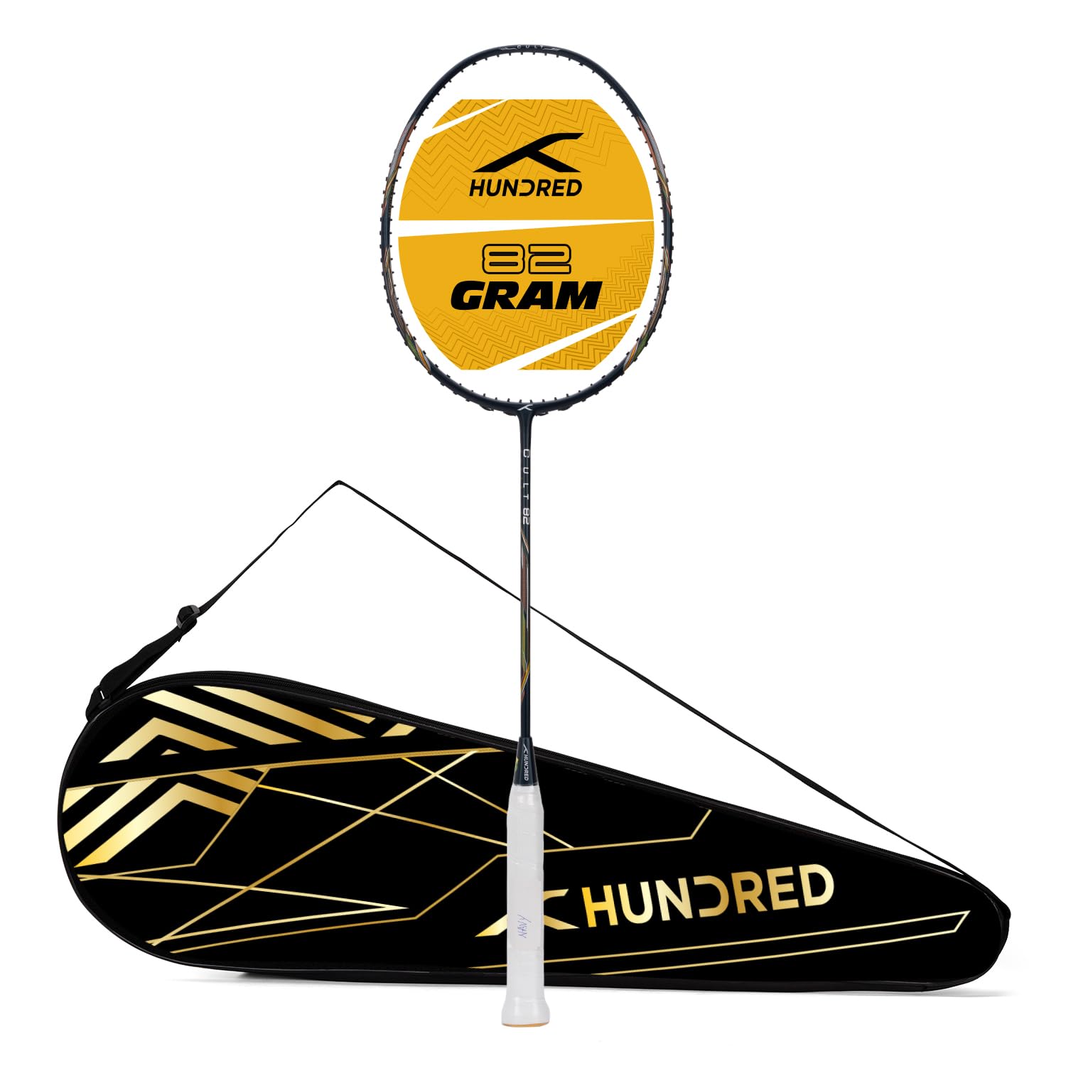 HUNDRED Cult 82 Carbon Fibre Unstrung Badminton Racket with Full Racket Cover for Intermediate Players (72g,Max Tension - 32LBS) (B0BT2T6PH3) Amazon Price History, Amazon Price Tracker