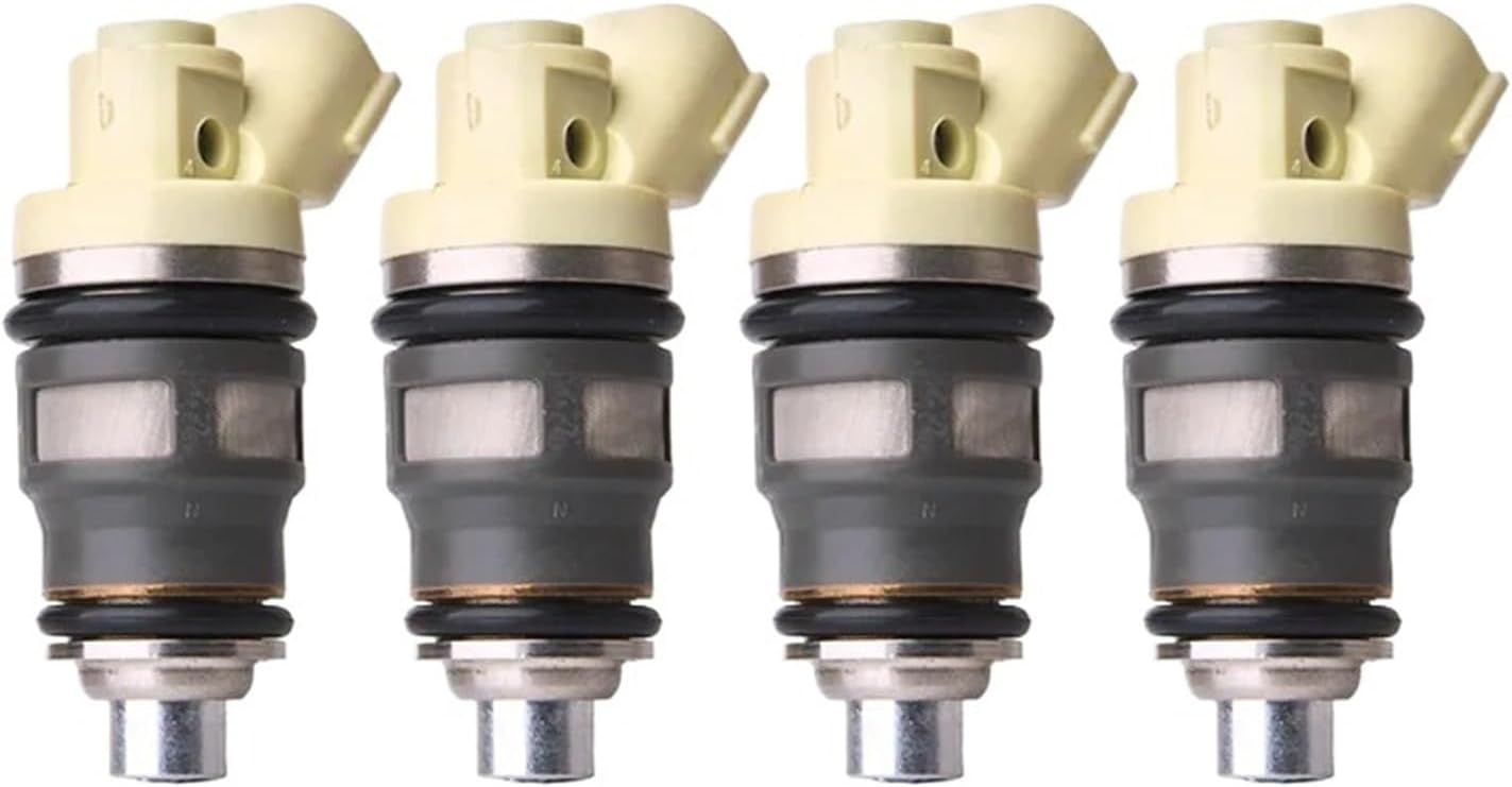 4pcs Fuel Injector OEM 1001-87090 Compatible with HIACE Supra Aristo MARK2 Cresta Chaser Car Engine Nozzle Injection Valve Part Replacement Fuel Injector Nozzle