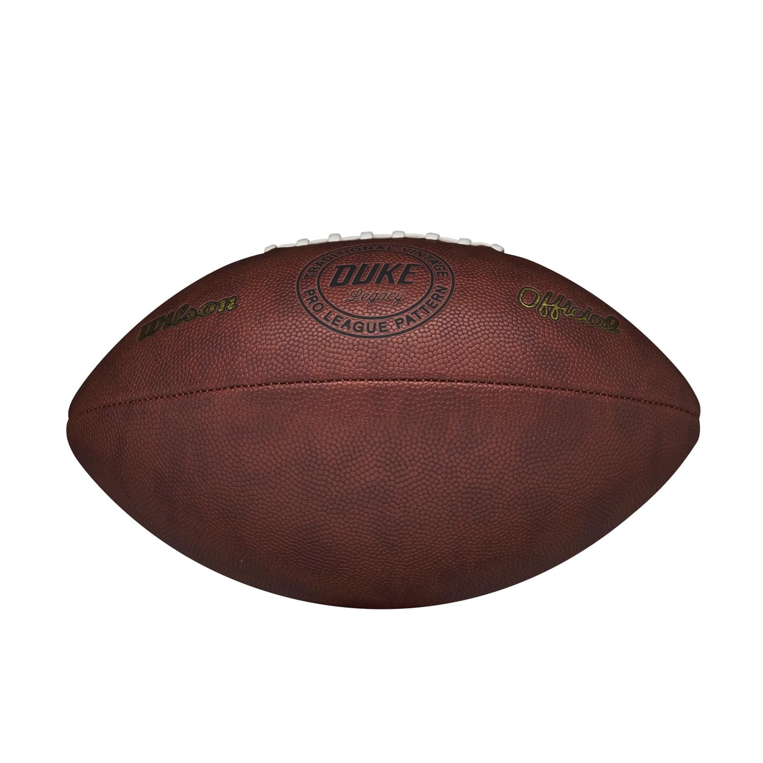 Wilson NFL Duke Throwback Football, Aus Verbundleder mit Retro-Design, Offizielle Größe, Farbe: Braun