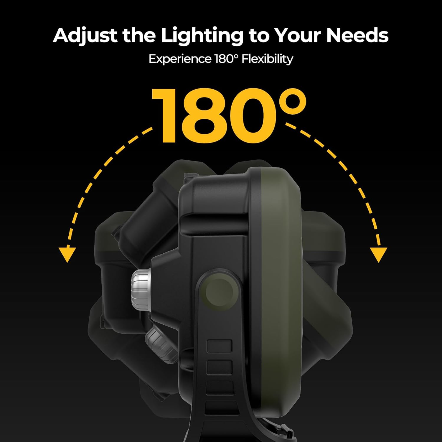 BougeRV Work Light, 1500LM Rechargeable Work Light, 13500mAh Battery LED Camping Light, Portable Magnetic Lantern for Car Repair, Camping, Emergency, Outdoor (Model: AL05 PRO KIT)