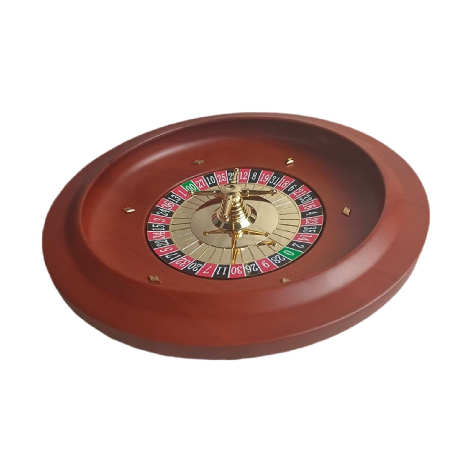 Gioco della Roulette, Ruota della Roulette, Accessorio per Feste, Tavolo da Gioco Interattivo, Giradischi in Legno per Famiglia, Ca