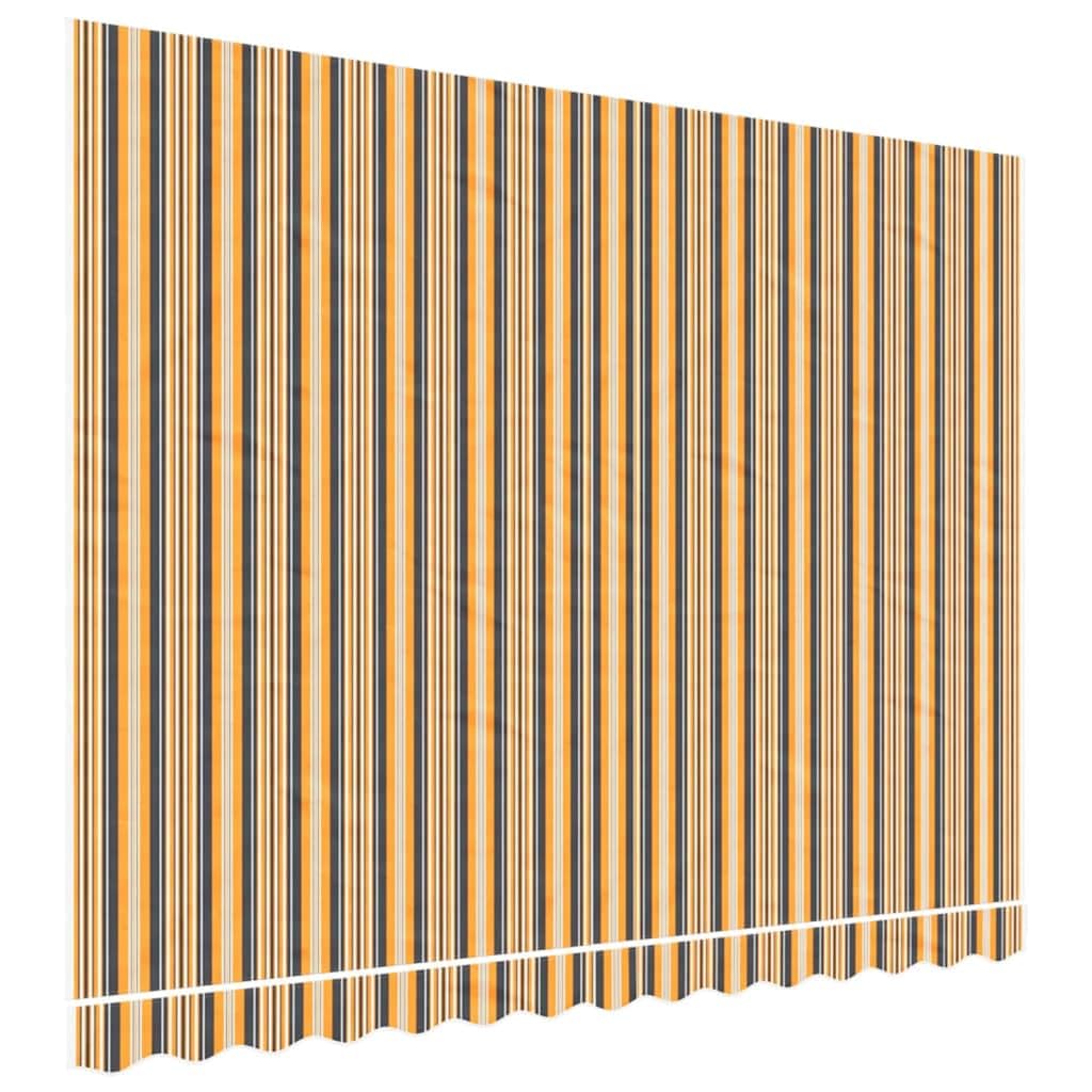 Lona de repuesto 3,5 x 2,5 m, color naranja y negro | 100% poliéster, revestimiento de PU, impermeable, protección solar, ligera, para jardín