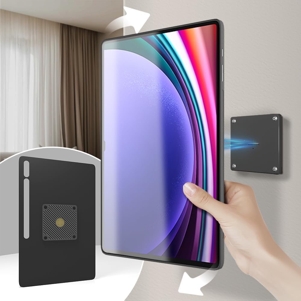 Wall Mount Charging Kit for Samsung Galaxy Tab S8/S9/S10 Ultra (14.6-inch) – Magnetic Tablet Wall Mount with 15W Fast Charging, Custom Protective Case, Smart Home Hub Ready, AC Powered image 4