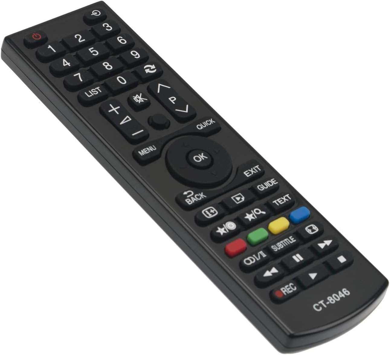 VINABTY CT-8046 Replacement Remote Control Fit for Toshiba TV 24D1533DB 24D1544DG 24D1633DB 24E1533DG 32D1633DB 32L1533DG 32L1543DG 32L1544DG32W1633DG 40H1533DG 40L1533 40L1533DB 40L1533DG 40L1534DG - Image 4