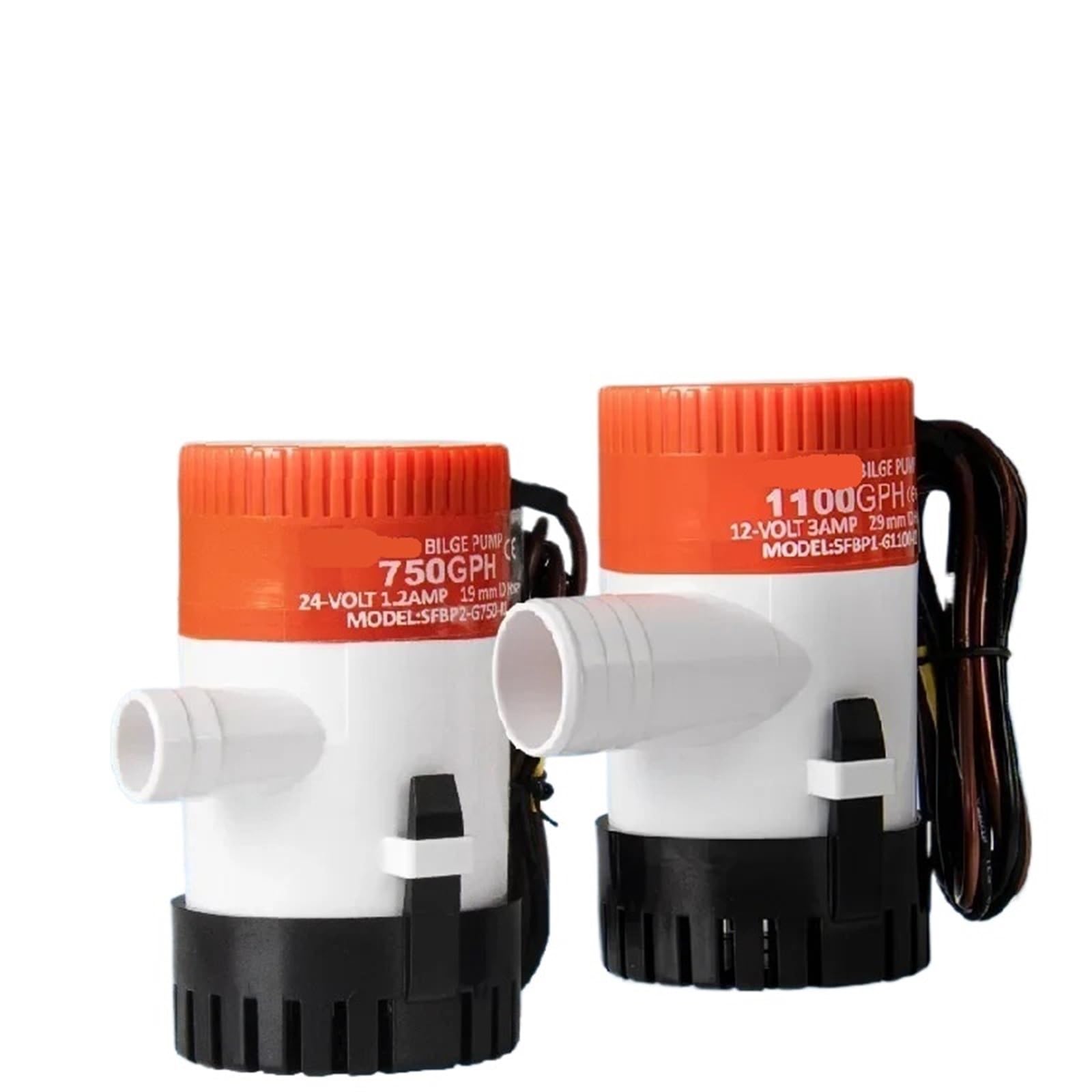 Zatapialna elektryczna pompa wodna 750/1100 GPH, mini pompa zęzowa 12 V, filtr wody, odpływ wody, łódź, część zamienna (przełącznik 12 V 750GPH)