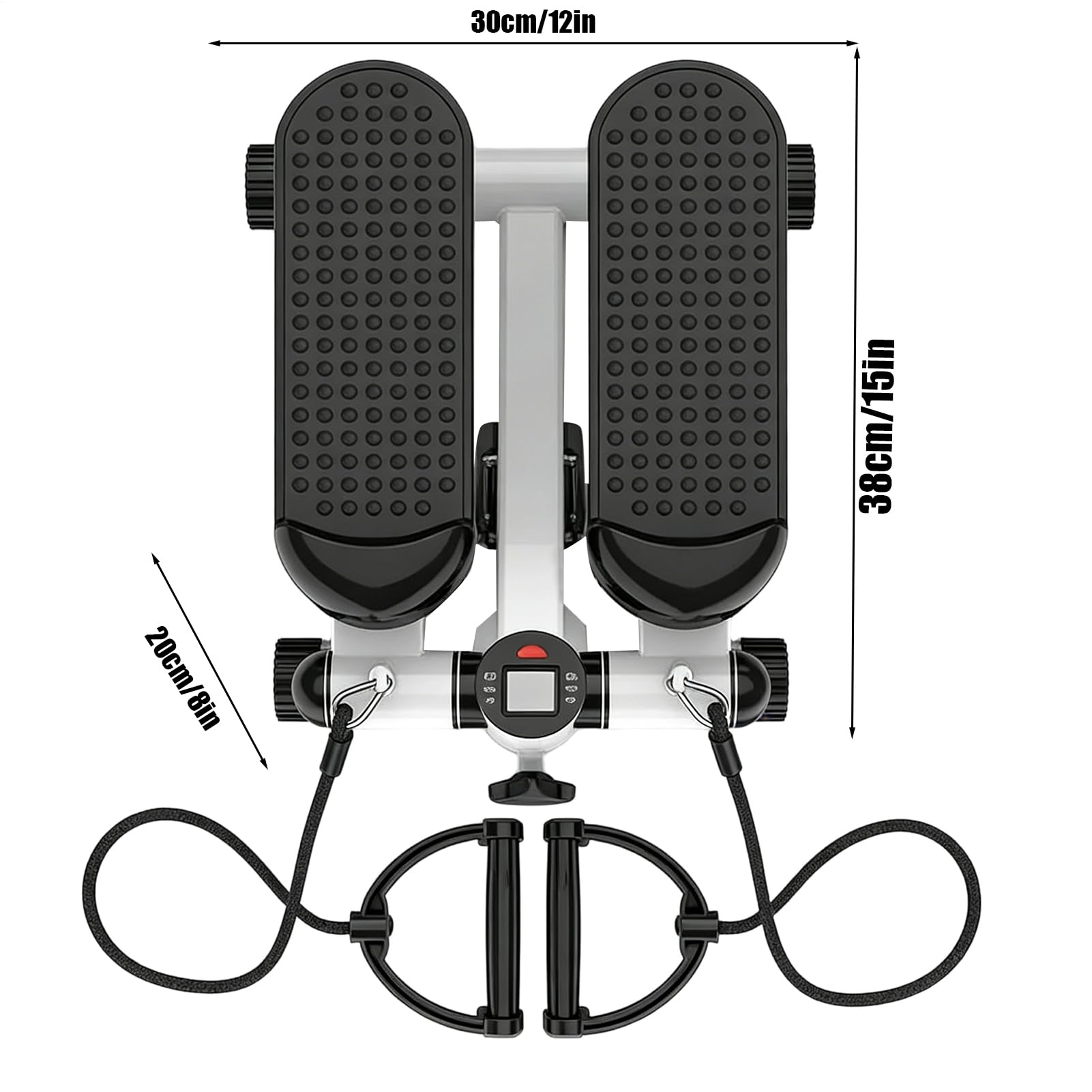 Stepper per Esercizio a Casa con Display LCD Regolabile Portatile | Stepper Portatile per Scale per Lavoro Palestra Sport Uffici Appartamento Allenamento Indoo