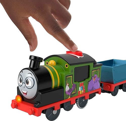 Miniatura 2 de Thomas & Friends Tren de Juguete Motorizado Motor Parlante Whiff con Sonidos y Frases y Vagón de Carga para Juego de Simulación Preescolar para