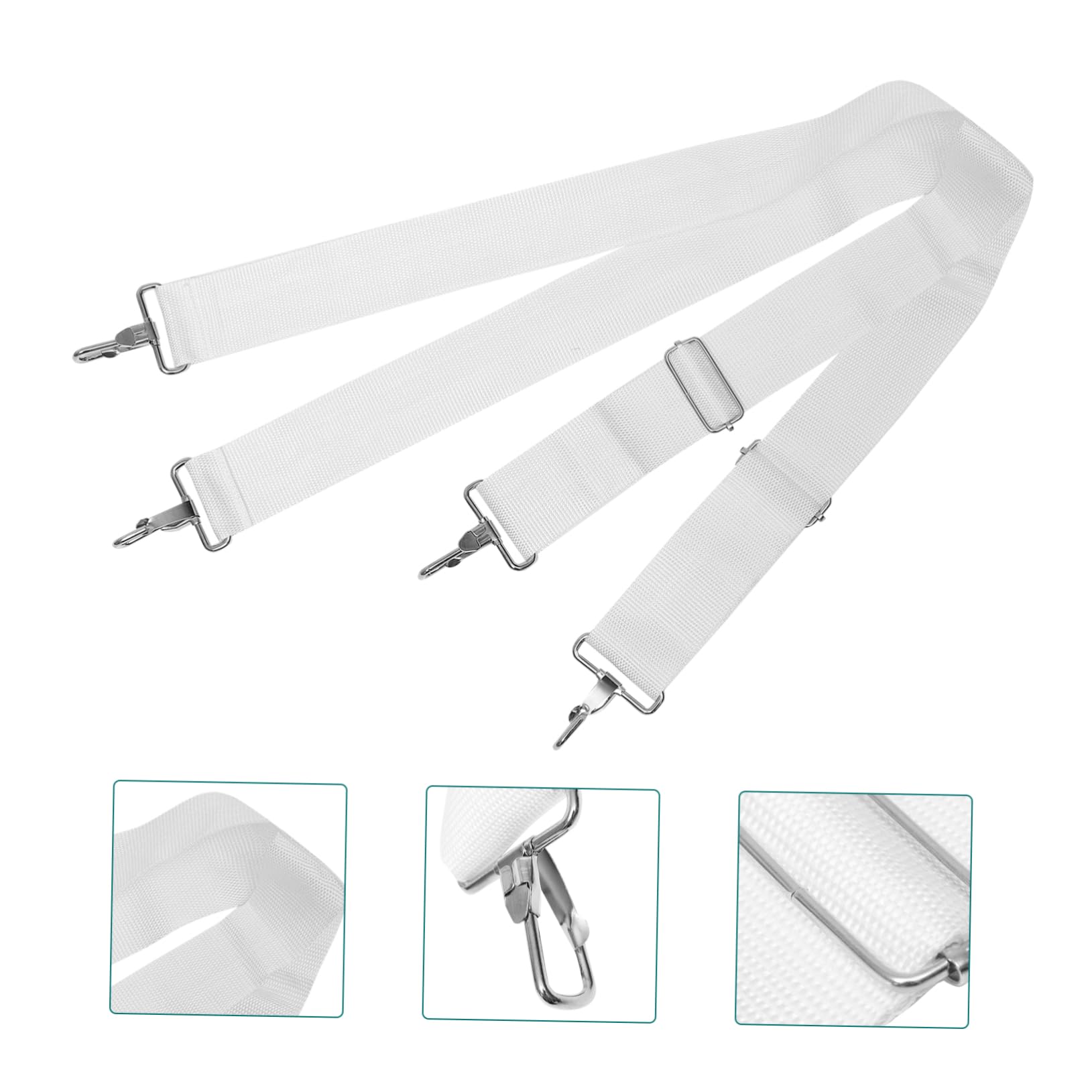 Snaredrum-gurte Marschieren Bass Trommel Schulter Bass Trommel Schulter Strap Sling Trommelgurt Trommel Sling Strap Gürtel Marsch-snare-drum-gurt Nylon Schlinge Weiß Große Trommel