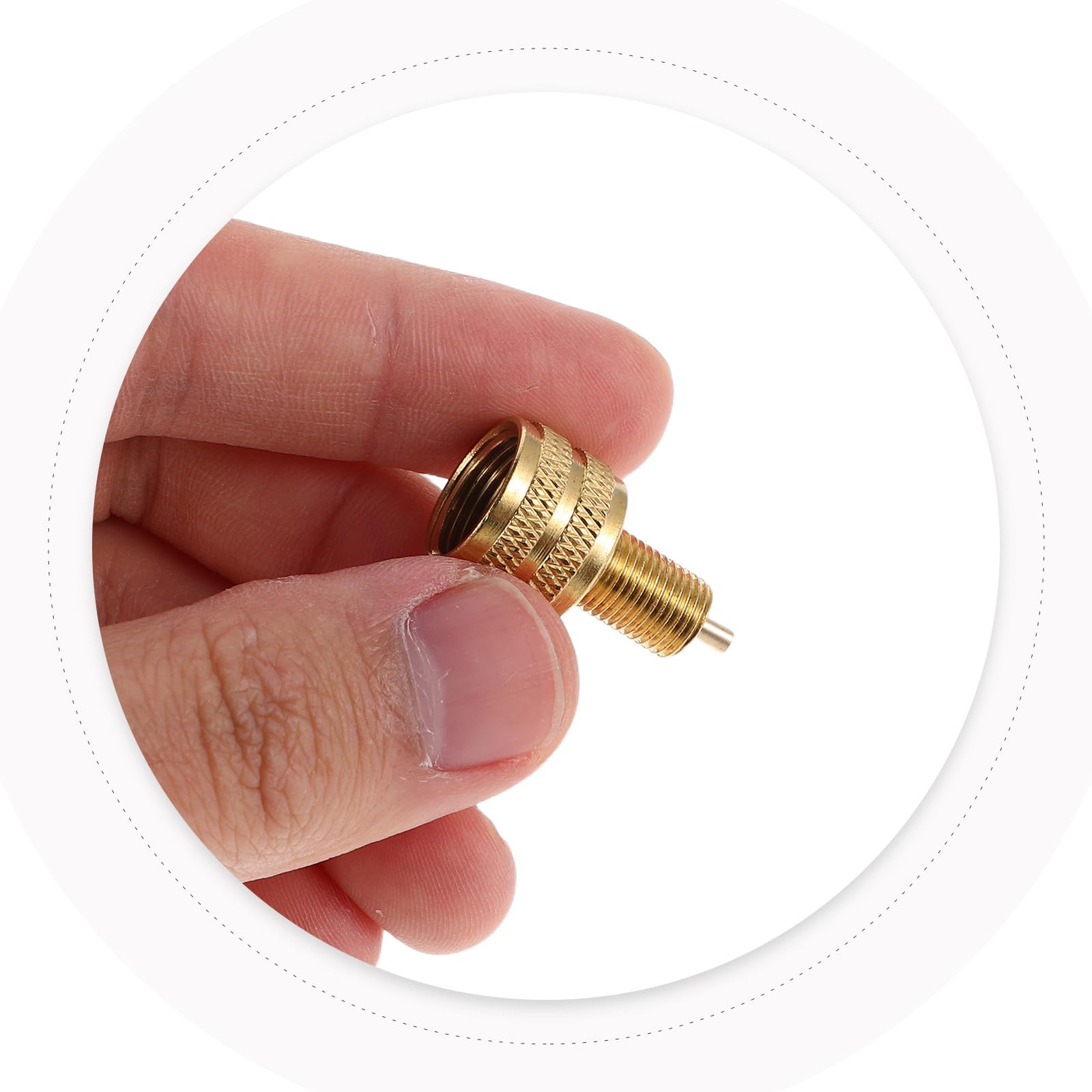 GANAZONO Ugelli Adattatori Valvola Gonfiaggio Pneumatici 3 Pezzi per Camion e Semirimorchi, Raccordo Compressore Aria 8V, per Uso Agricolo e Industriale
