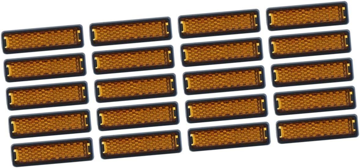 VICASKY 20Pcs Bike Reflector Kit for Enhanced Night Safety Easy Install Pedal Reflectors for Mountain and Road Bikes Durable and Portable Bicycle Safety Accessories