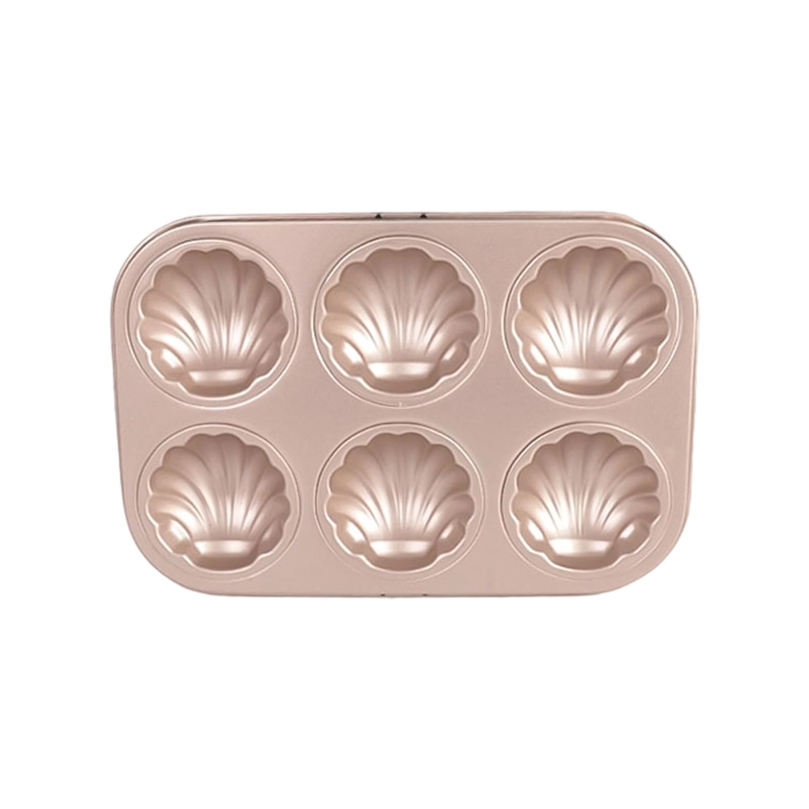 HGENAHGTF Rustproof Carbon Steel Cake Pan 6/12 Cavity Shell Shape Madeleine Nonstick Coating Mold Tray for Baking Enthusiasts Cake Baking Pan