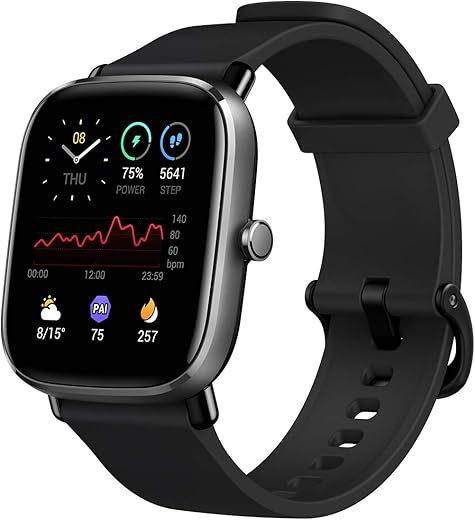 Amazfit GTS2 Mini Smart Watch with 1.55″ AMOLED Display, SpO2 Level Measurement, 14 Days’ Battery Life, 70+ Sports Modes, Built-in Amazon Alexa &…