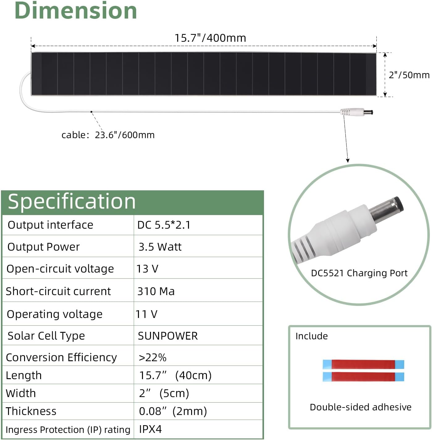 AM25 Blinds Motor and Blinds Solar Charger