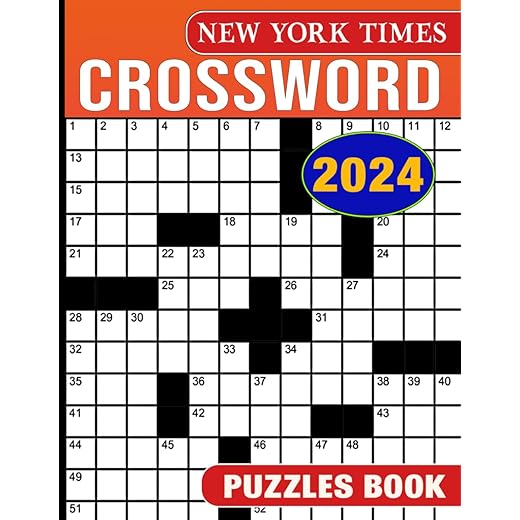 New York times Crossword Puzzles Book 2024: Solve puzzles to help adults sharpen their brains.