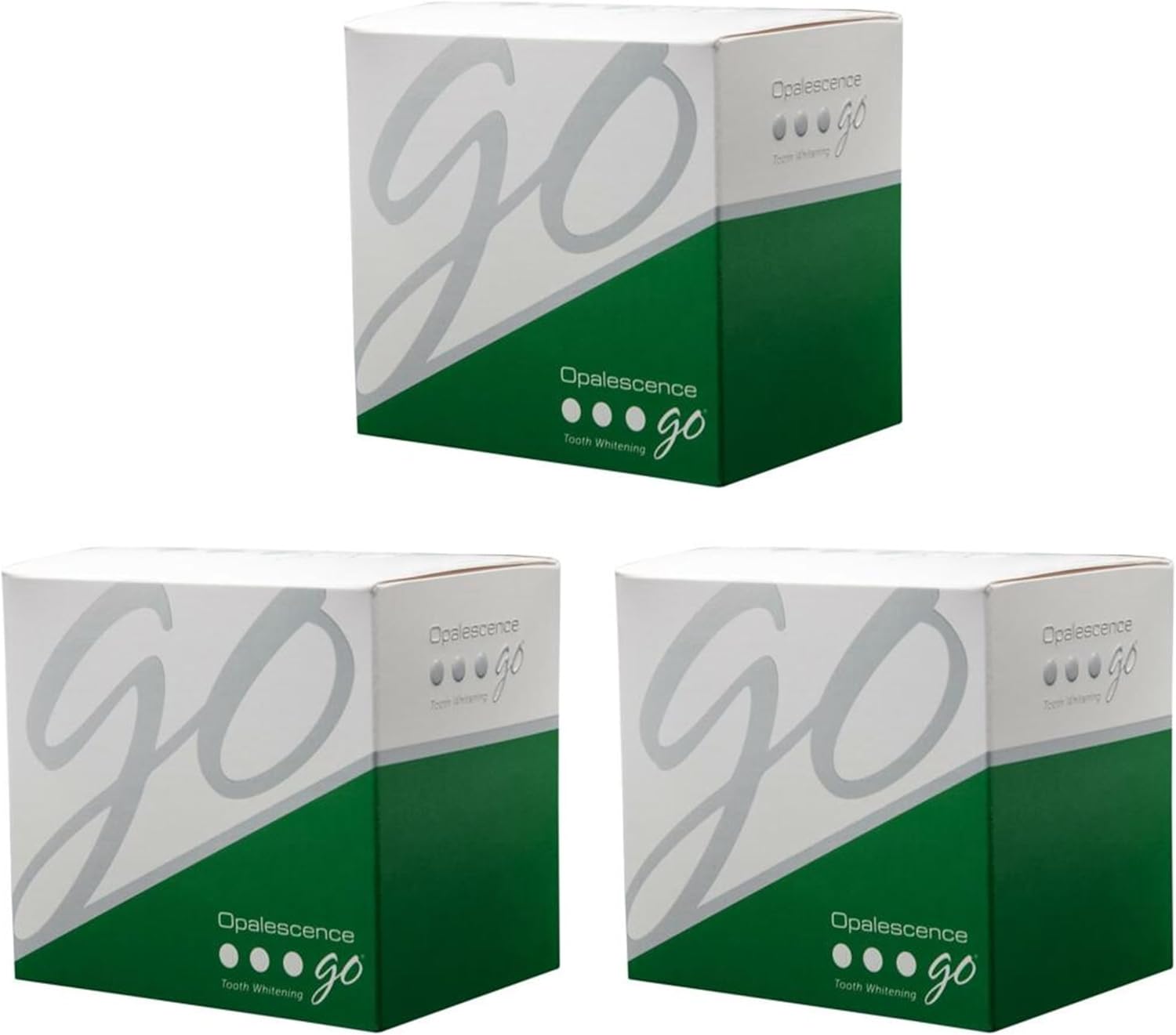 Opalescence Go - Prefilled Teeth Whitening Trays - Original 15% - 4 Treatments (3 Packs) - Hydrogen Peroxide with PF - Cool Mint - Made by Ultradent. 4648-3