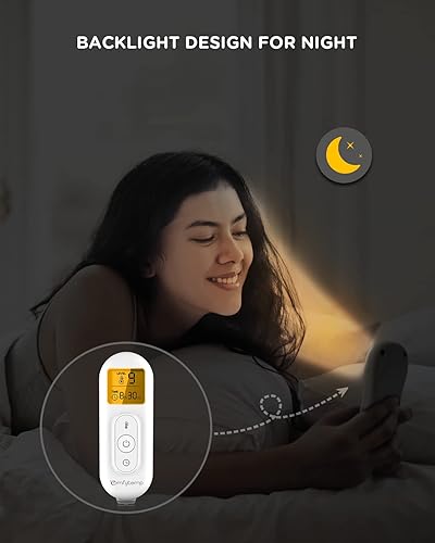 Miniatura 7 de Comfytemp - Almohadilla térmica con peso para cuello y hombros, envoltura térmica eléctrica grande de 2.6 libras para aliviar el dolor, elegible