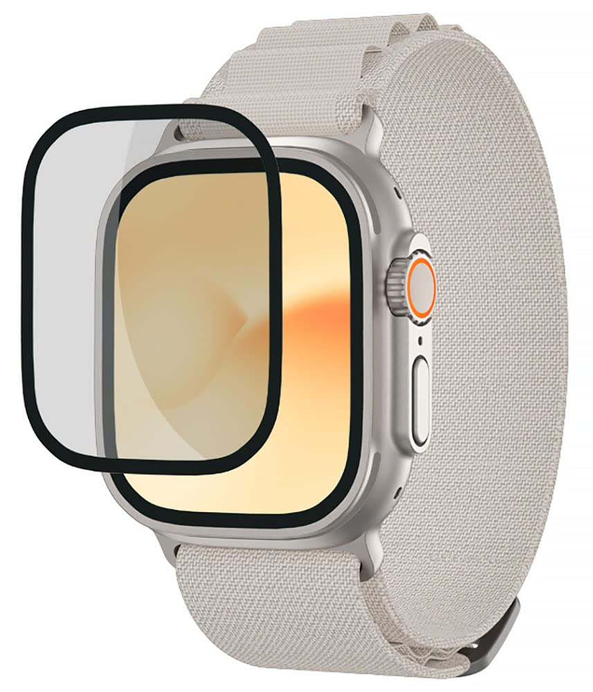 AMAZINGthingAMAZINGthing Amazing Thing Supreme Impact Shield for Apple Watch ULTRA (49mm) / Apple Watch Ultra 2 Tempered Glass Screen Protector with Easy install Tray - Full Cover