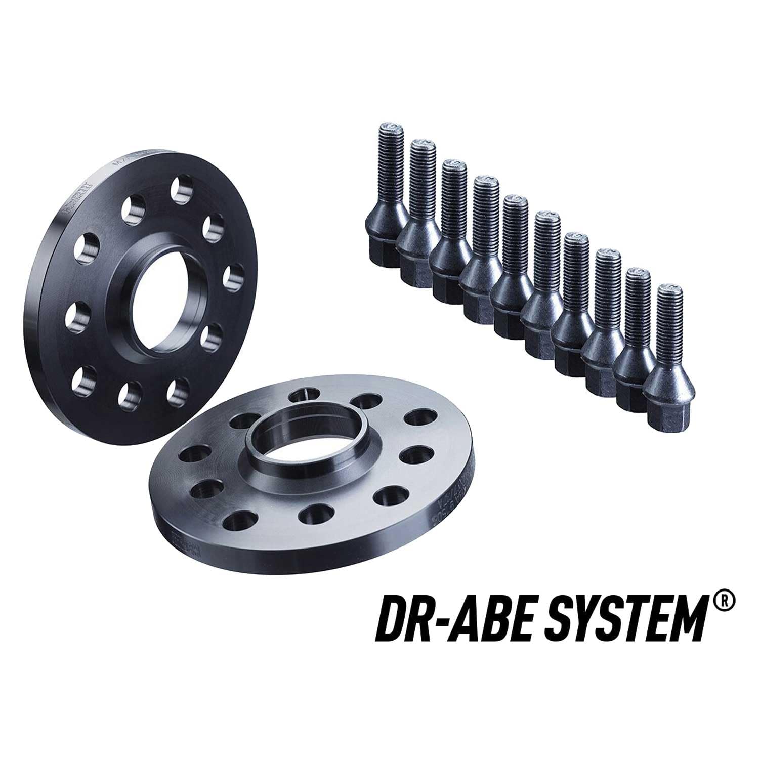 H&R Spurverbreiterungen Spurplatten 2x10mm 5x112 - XB55577-10A kompatibel mit VW Arteon, Golf, Passat, Tiguan, Touran, T-Roc