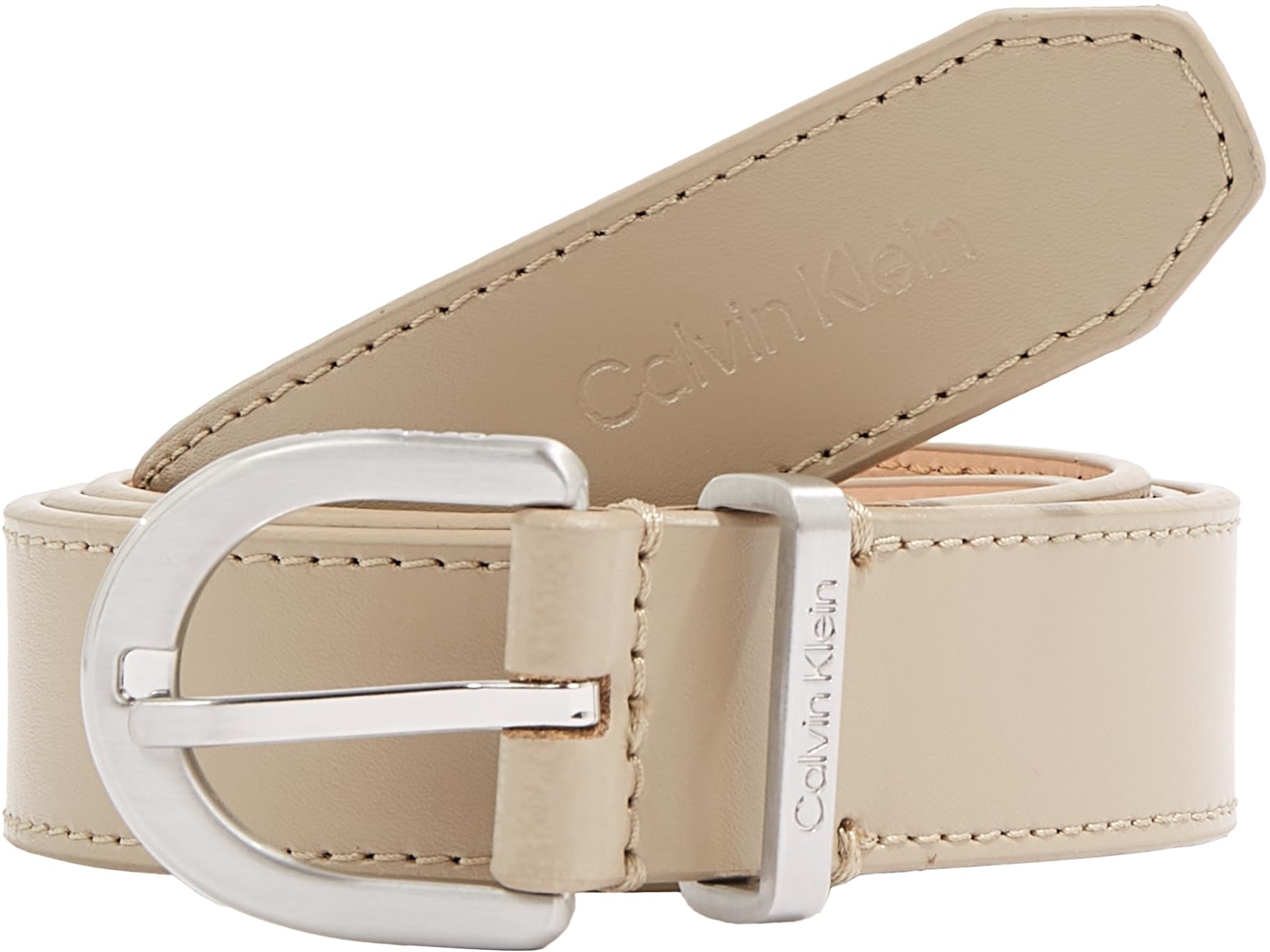 Calvin Klein Damen Gürtel Ck Must Metal Loop 2.5 cm Ledergürtel