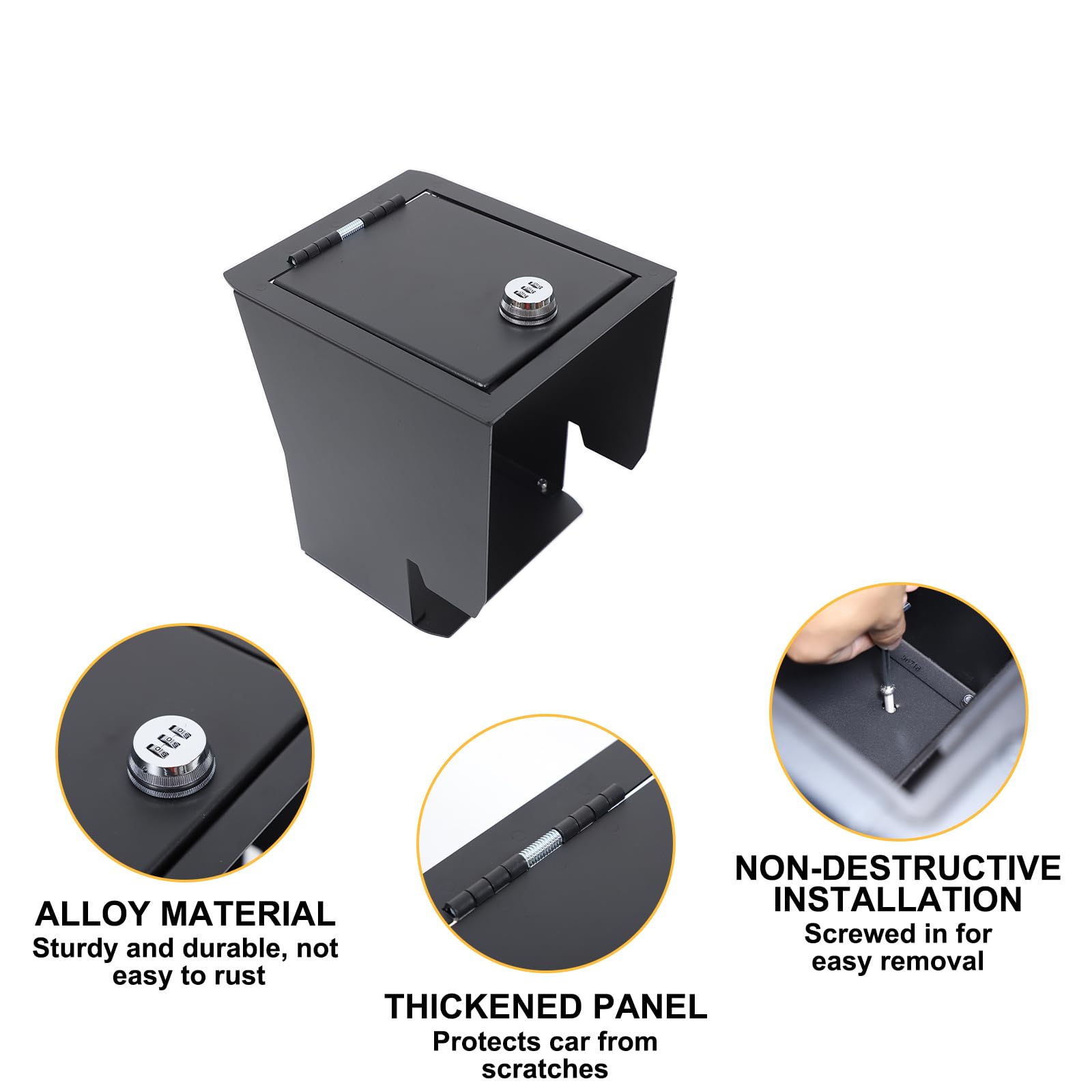 Amazon.com: Center Console Safe Box Compatible with Toyot@ Land