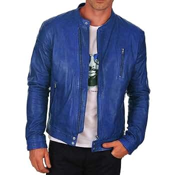 New Fashion Style Men's Distress Leather Jackets Motorcycle
