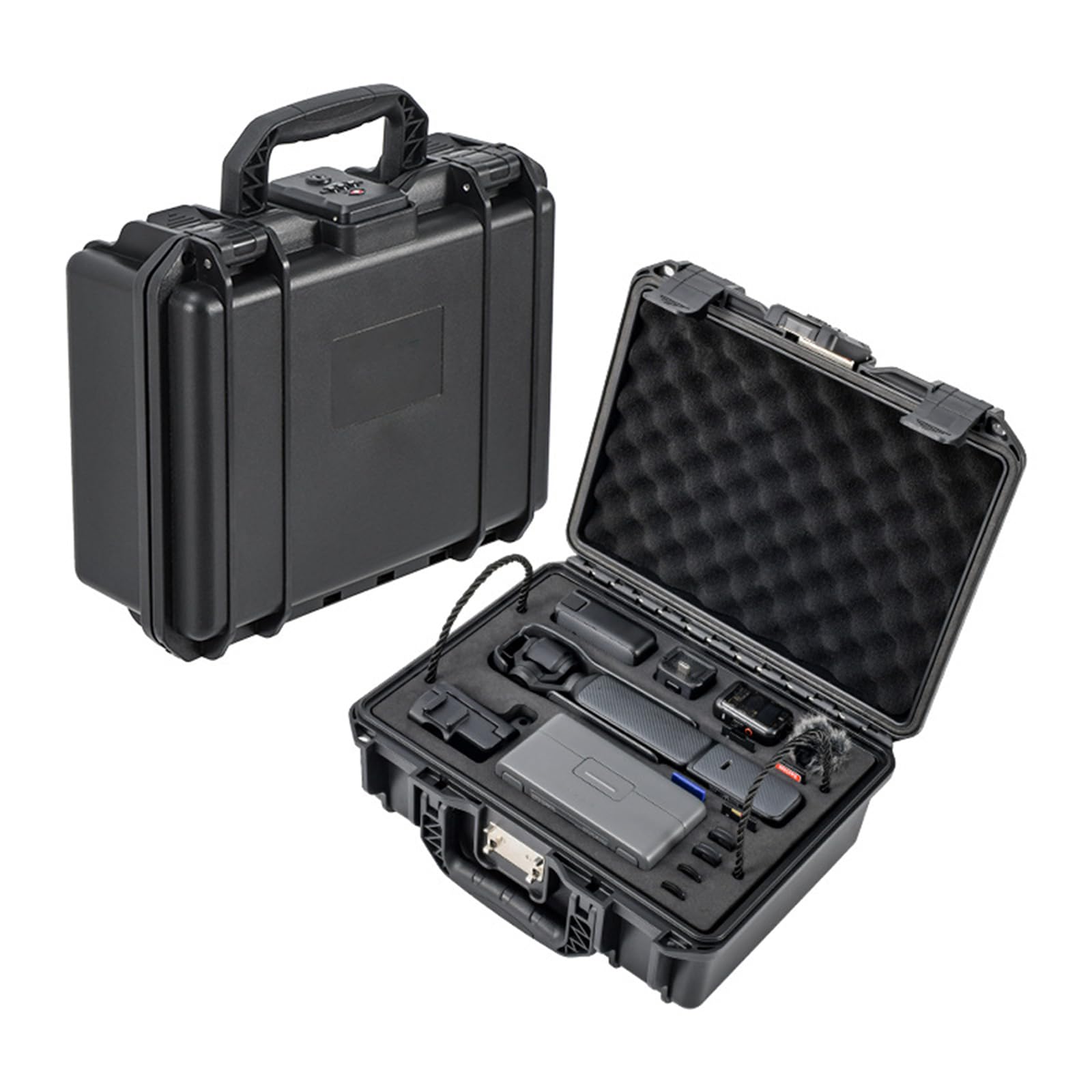 Funda Impermeable a Prueba de Golpes para cámara Pocket 3 Vlog y Accesorios, Bolsa de Almacenamiento Duradera con Cerradura, Carcasa
