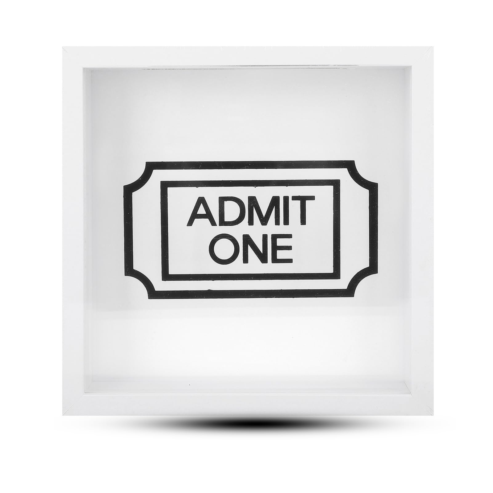 Boîte d'ombre de billets un cadeau de mémoire personnalisé