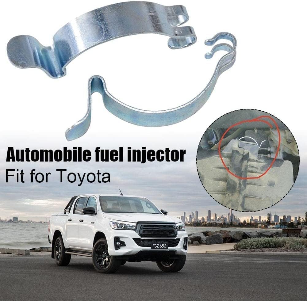 4PCS Silver Car Air Filter Cleaner Housing Box Lid Spring Clip Clamp for Car Air Filters