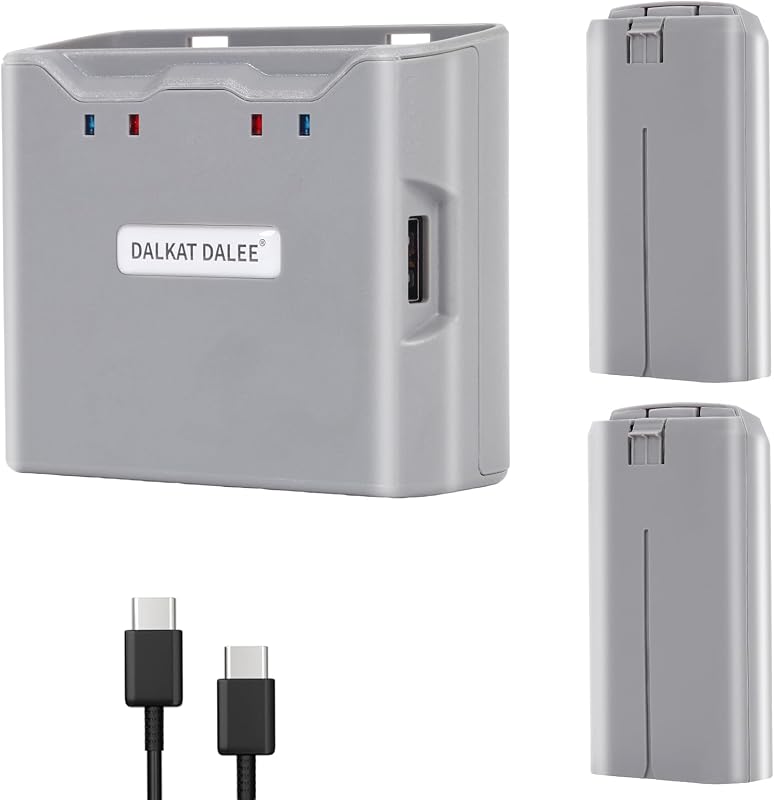Batería de Vuelo Inteligente (paquete de 2) con concentrador de carga bidireccional para DJI Mini 4K, Mini 2, Mini2 SE, MiniSE Drone, 2400 mAh 7,7 V (2 baterías con un concentrador de carga bidireccional)
