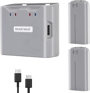 Batería de Vuelo Inteligente (paquete de 2) con concentrador de carga bidireccional para DJI Mini 4K, Mini 2, Mini2 SE, MiniSE Drone, 2400 mAh 7,7 V (2 baterías con un concentrador de carga bidireccional)