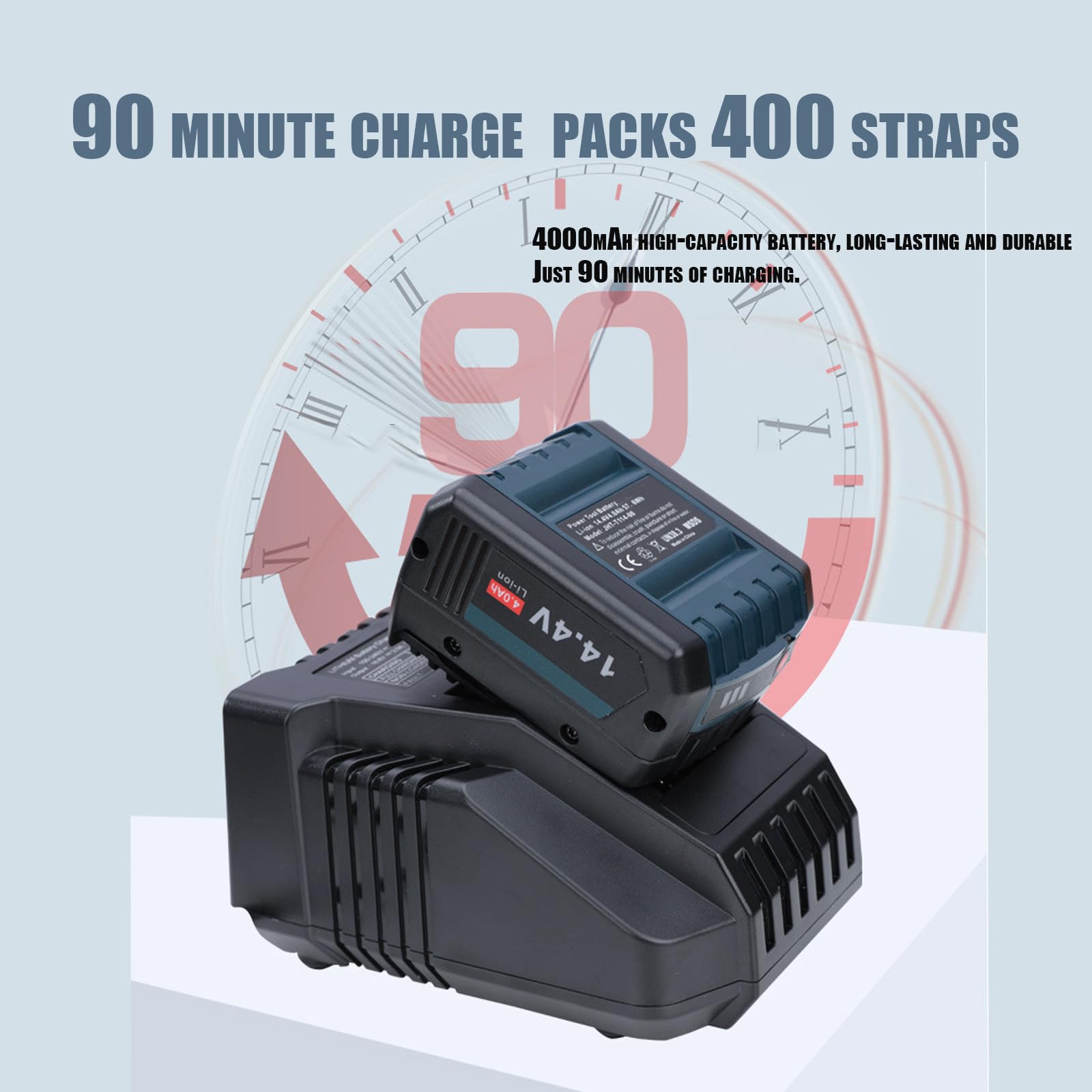 Cercleuse Électrique Portative, Cercleuse à Fusion à Chaud avec Batterie 4000mah, Cercleuse d'emballage Automatique, écran de Contrôle LCD pour Cerclage d'emballage