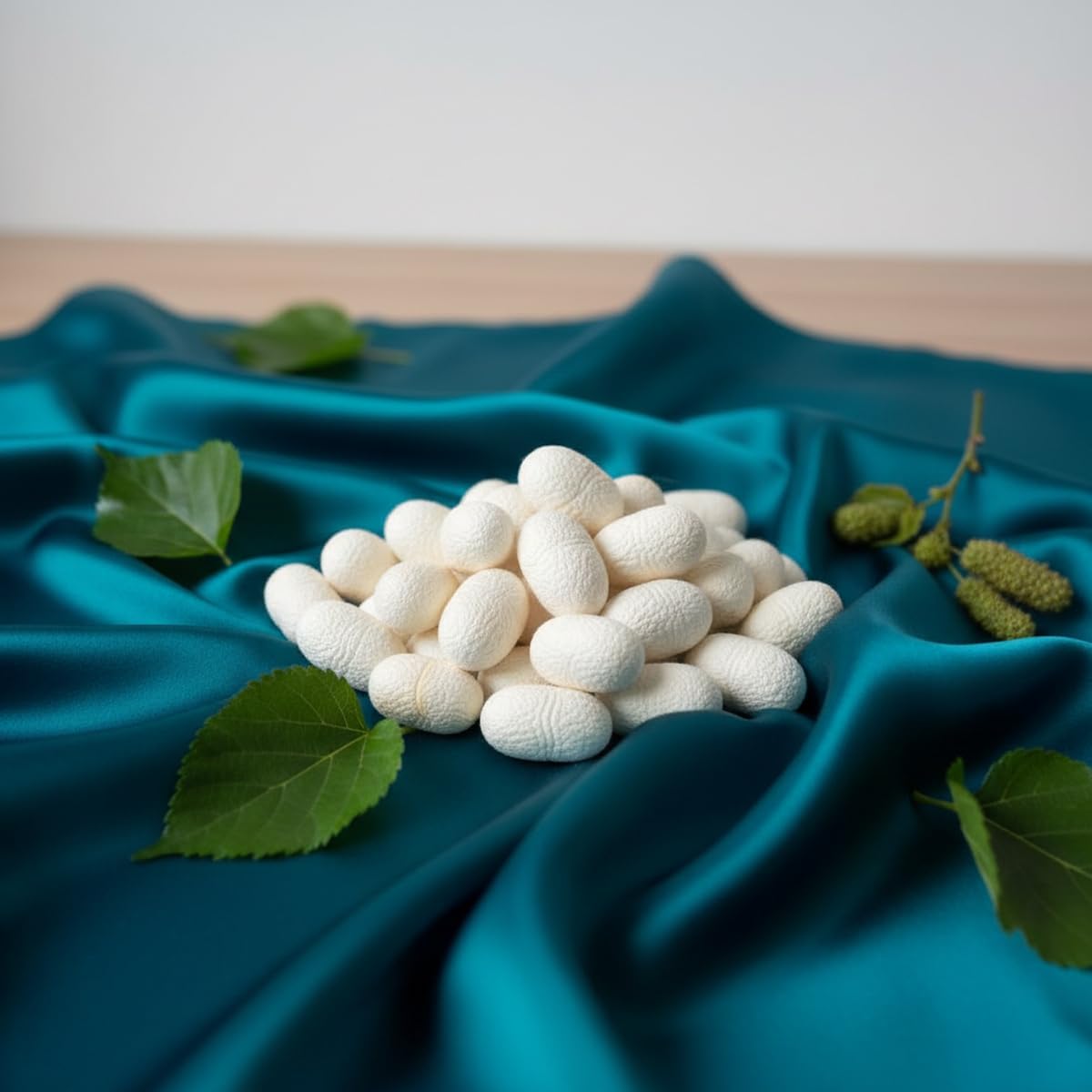 44'' Width 30 Momme 100% Pure Silk Fabric 6A Grade Natural Mulberry Charmeuse Fabric for Sewing Pajamas,Pillowcase,Clothes DIY Crafts(Teal,1Yd)