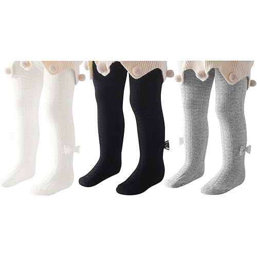 Zando Infant Soft Tights Toddler Seamless Leggings Tights for Baby Girls Winter Knit Warm Newborn Pants Stockings