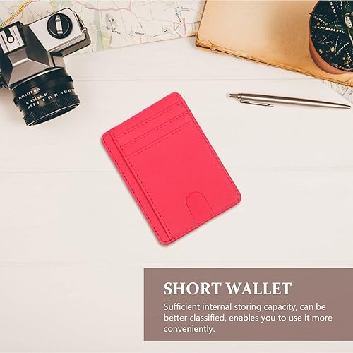 Miniatura 6 de KESYOO Funda para pasaporte de viaje con bloqueo de piel sintética, funda para tarjetas de identificación, protector de tarjeta de crédito, fundas