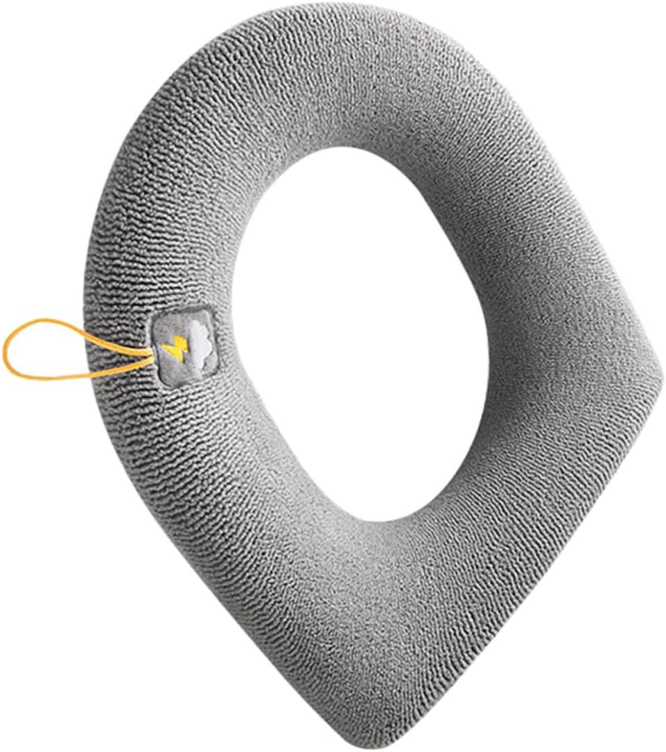 Thickened Toilet Seat Cover Pad Seat Cushion Washable Reusable Polyester Comfortable for Boys and Girls Adults