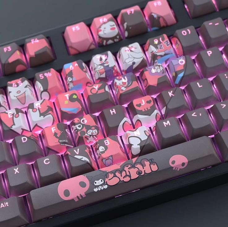 PBTfans キーボード キャップブラック Amazon | GEKUCAP WOBキーキャップ 160キー ダブルショット PBT