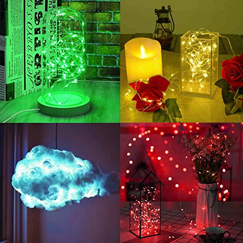 Gdealer 8 Pack 7.2' 20 Led Battery Operated Fairy Lights Mini Copper Wire Firefly String Lights For Bedroom Indoor Outdoor Wedding Mason Jar Dorm Decor Diy Costume #TOP4