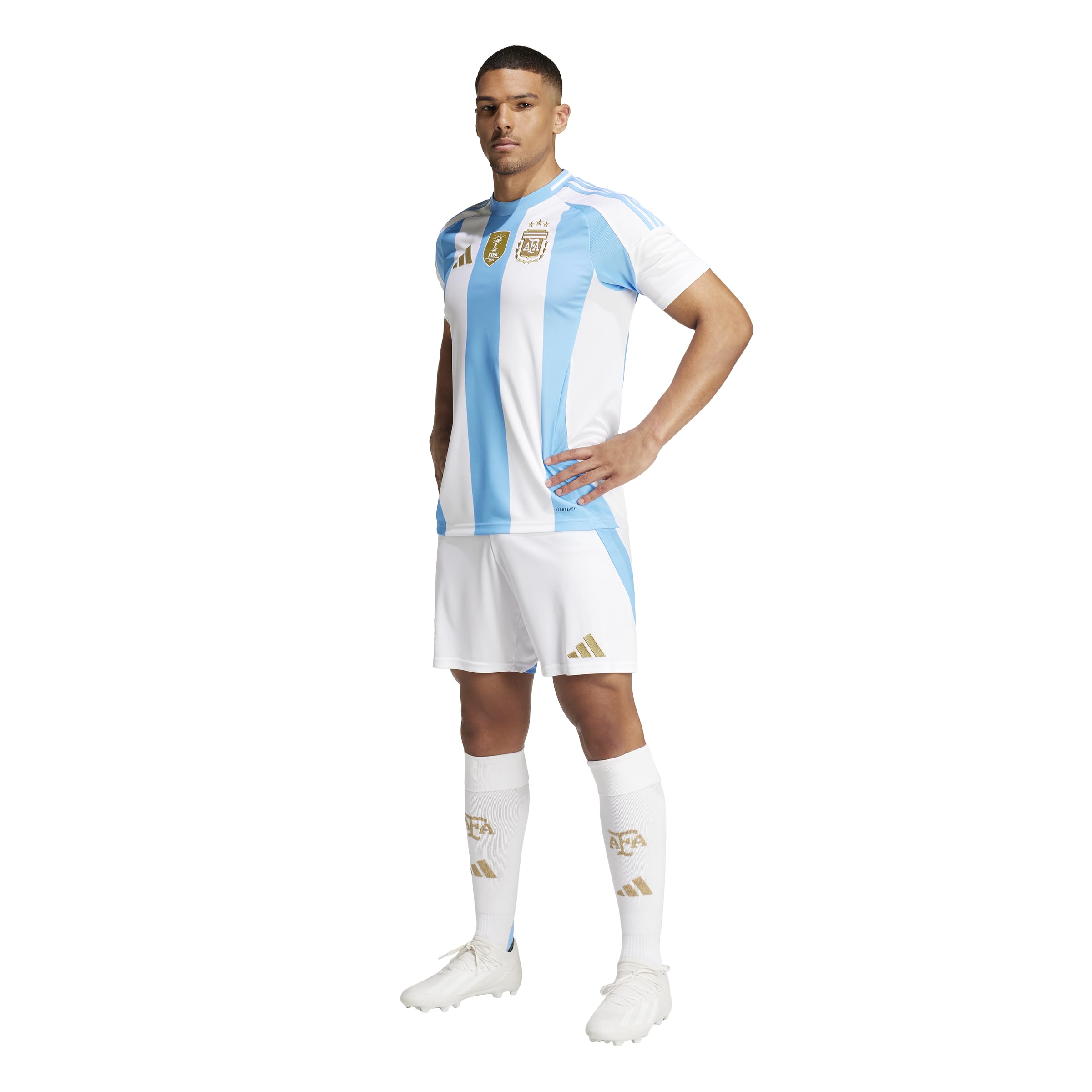 adidas Mens Argentina Jersey Large White/Blue Burst