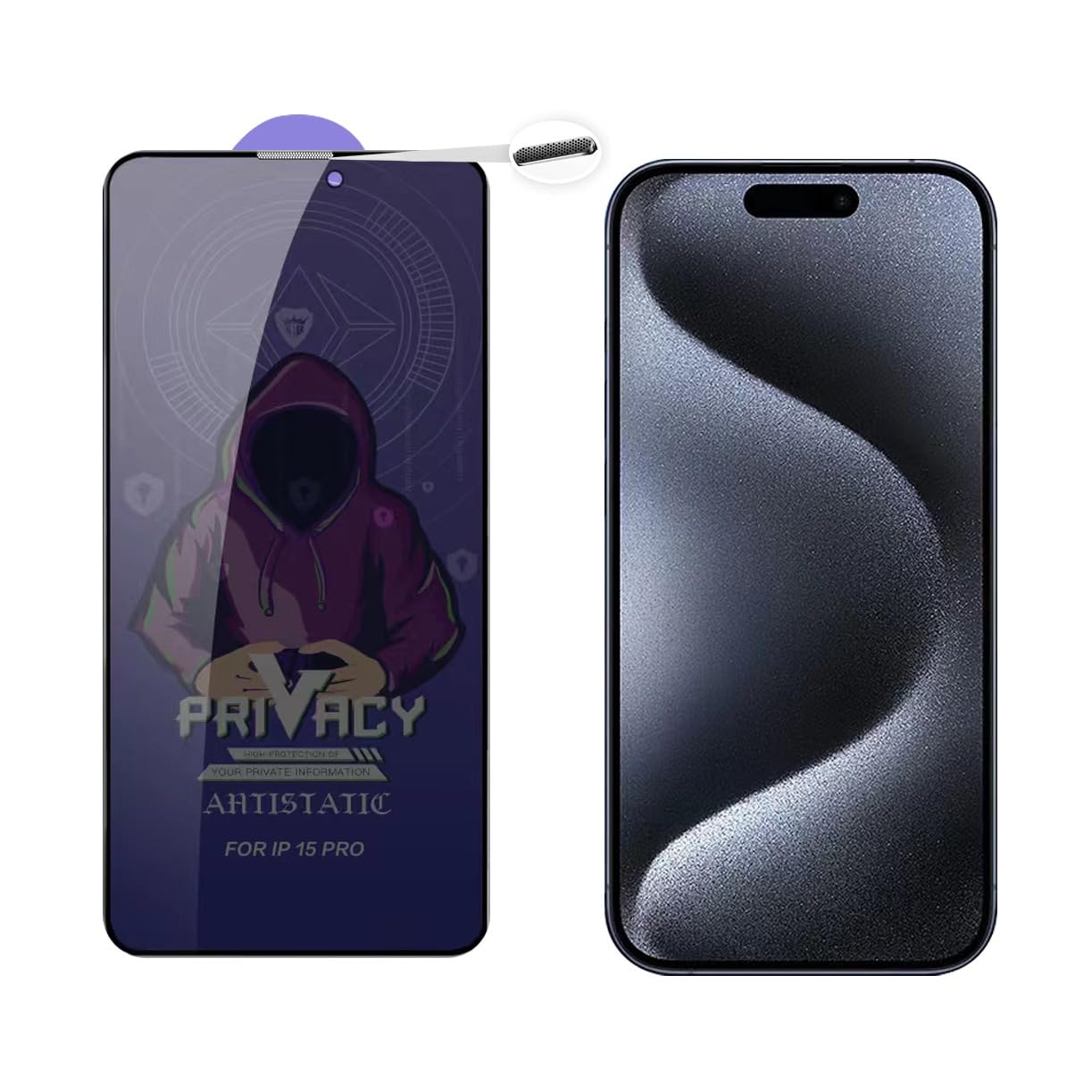 SPCORE iPhone 15 Pro [6.1 inch] Privacy Screen Protector, Anti-spy Tempered Glass Privacy Screen Protector With Easy Self Installation Kit Micro-curved Edges, Case Friendly, (B0CL3JTN3R) Amazon Price History, Amazon Price Tracker