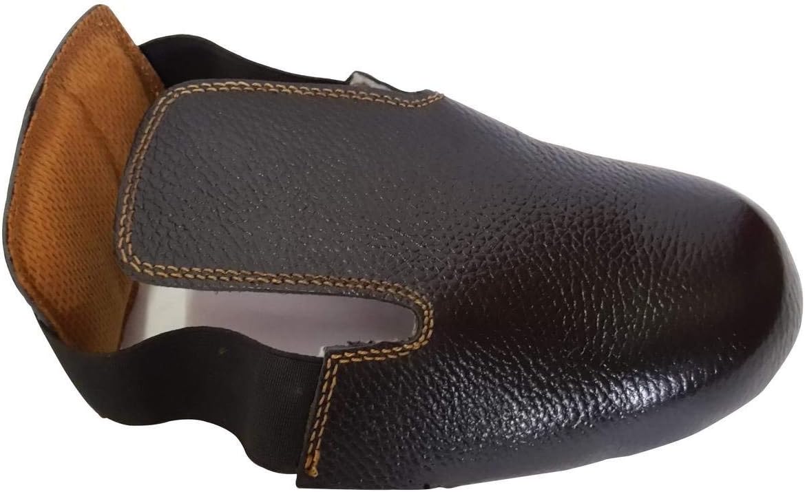 Efficacy FRP Steel Toe Cap Guard with Elastic Strap | Universal Safety Toe Protector Overshoe for Men & Women | Industrial Foot Protection (1 Pair)