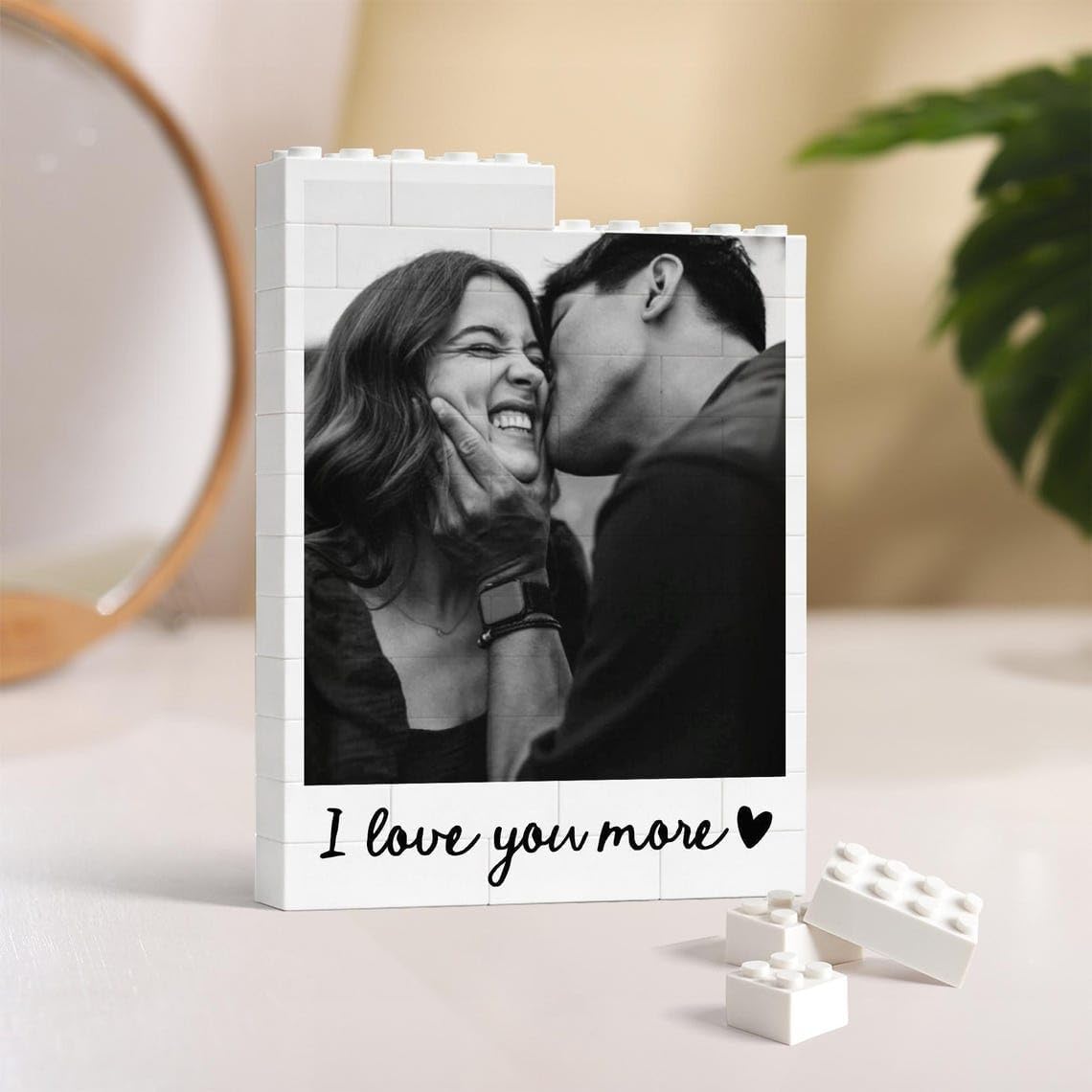 NAZENTI Custom Couple Photo Building Blocks gifts for Him Her, Puzzle Building Blocks Gifts for Valentines Birthday, Couple Gift, Custom Home Decor with Photo for Couples, Puzzle Gift For Husband - Image 5