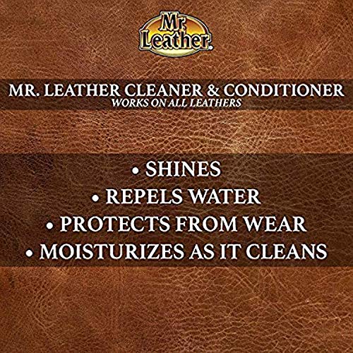 Mr. Leather Leather Cleaner & Conditioner For Automotive, Upholstery, Leather Luggage And Bags (Liquid Pack Of 2) #TOP2