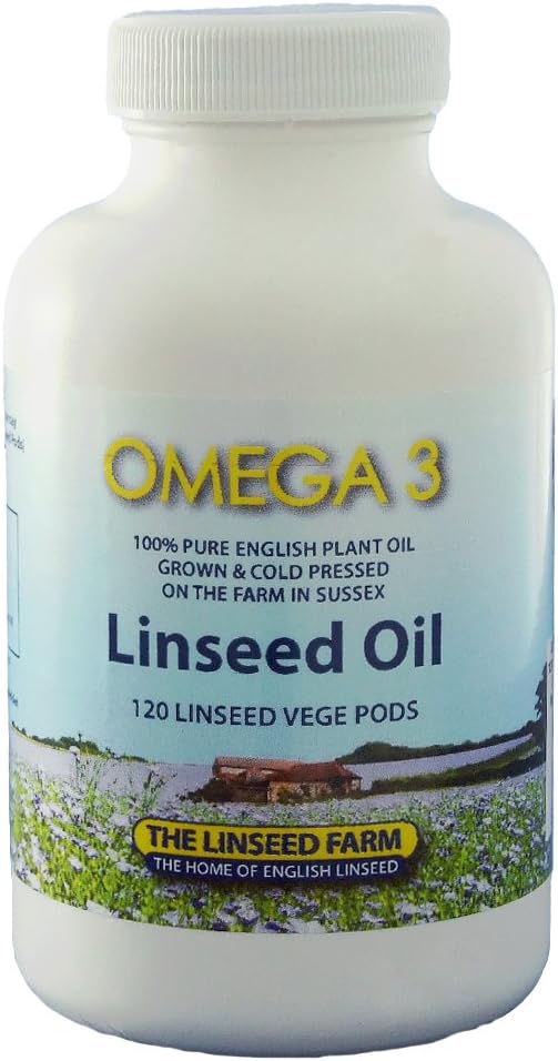 Vegan Linseed (Flaxseed) Oil Capsules - Omega3, 6 & 9 1000mg 120's