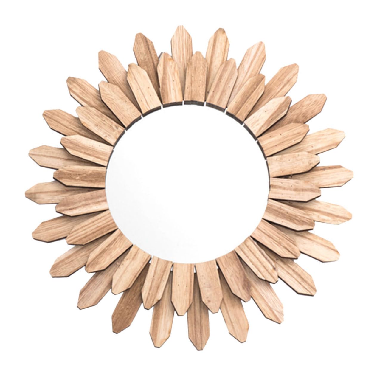 Miroir de salle de bain SOLUSTRE avec cadre en bois robuste et design artistique