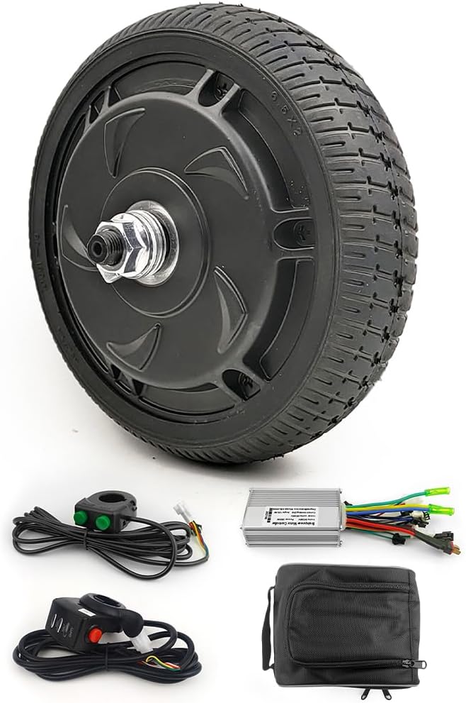 6.5 Inch 350W Brushless Hub Motor Wheel For Homemade Scooter Brushless Controller With Cruise And Thumb Accelerator (48V 350W kit)