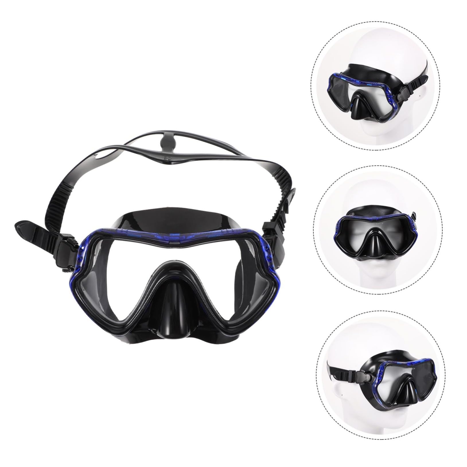 Toddmomy Snorkel Mask for Adults Goggles and Fins Set Lightweight and Compact Snorkeling Equipment