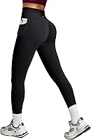 Heathyoga Scrunch Butt Lifting Leggings for Women - Tummy Control Yoga Pants with Pockets, No Front Seam Compression