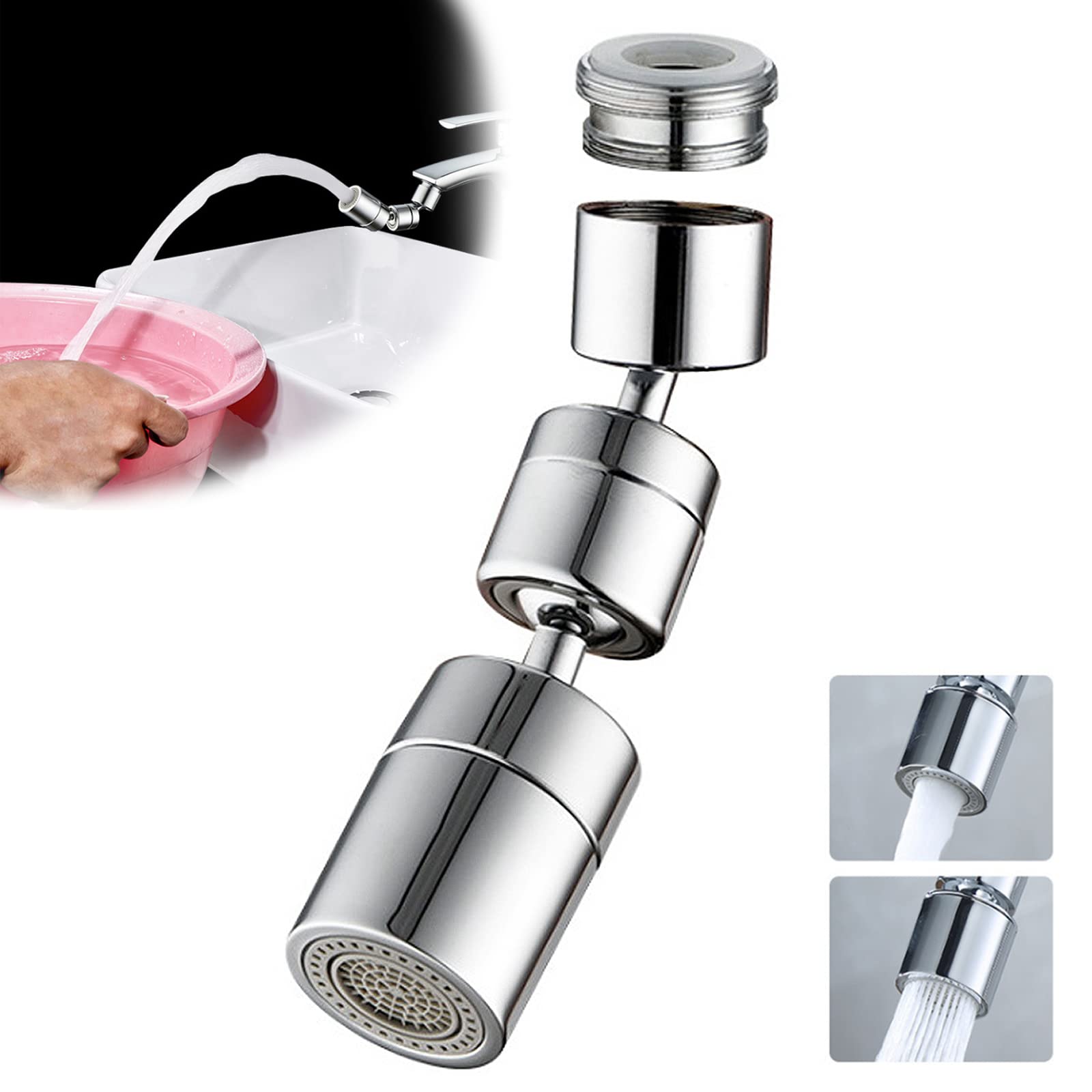 Rallonge de robinet universelle finie la corvée de vaisselle avec le jet mobile