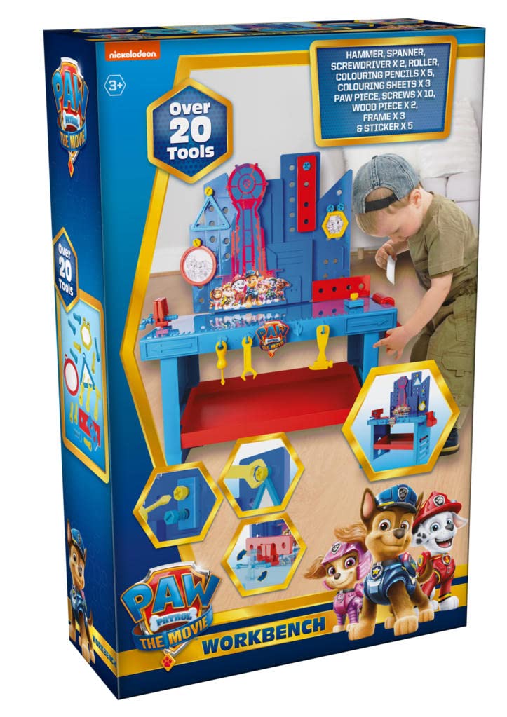 PAW PATROL Établi avec plus de 20 outils | Pour enfants de 3 ans et plus